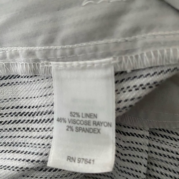 J. Jill Striped Stretch Linen Pants - Picture 8 of 8